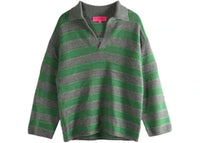 The Elder Statesman Dume Stripe Rugby Fern/Granite