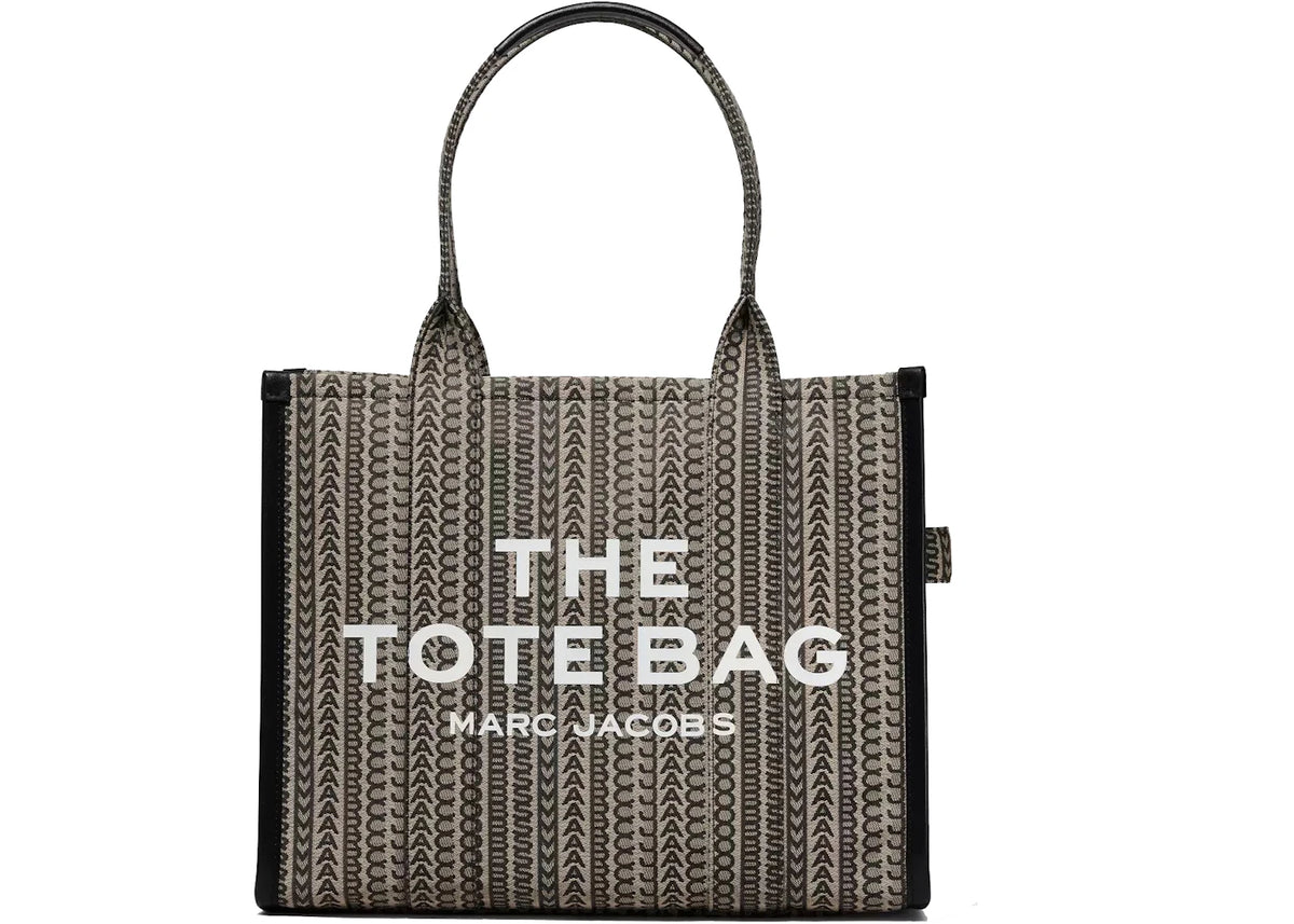 Marc Jacobs Monogram Jacquard Tote Bag Large Brown - vue secondaire A