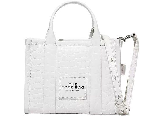 Marc Jacobs The Croc-Embossed Small Tote Bag Ivory sneakers - authentic Marc Jacobs shoes