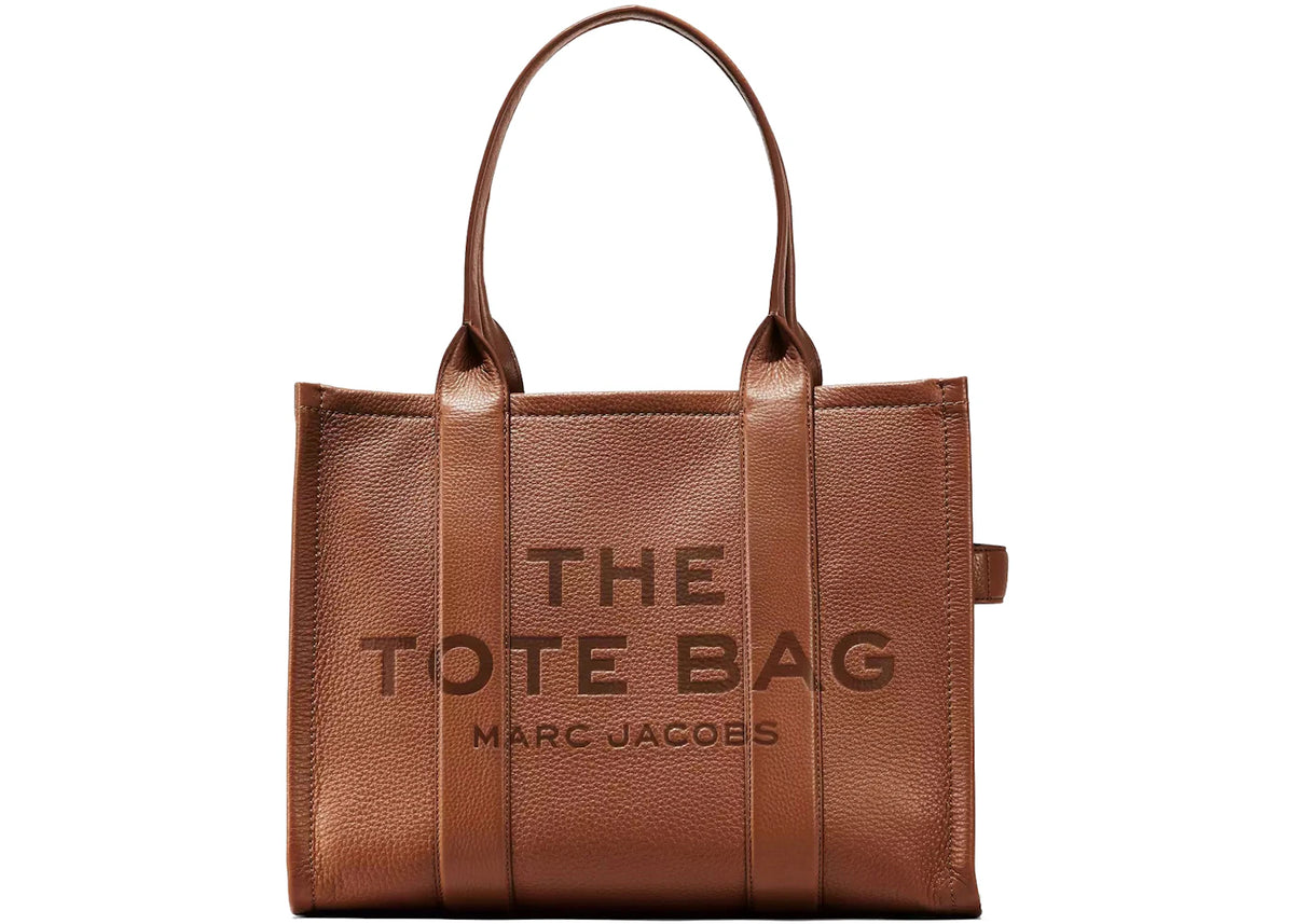Marc Jacobs The Leather Tote Bag Large Argan Oil - vue 360