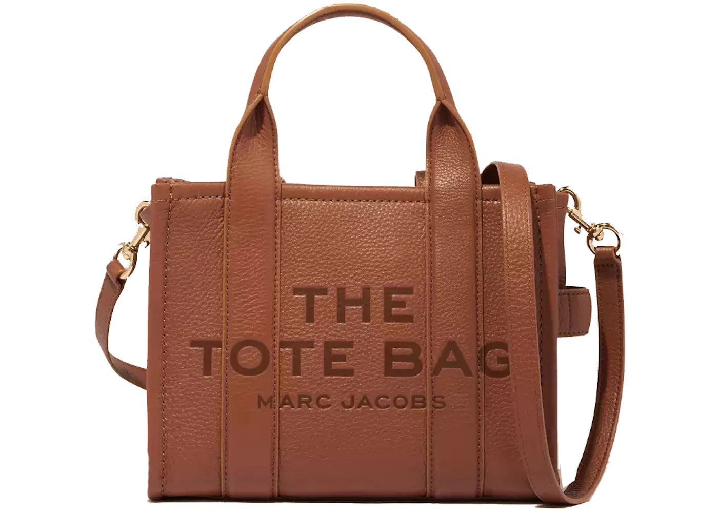 Marc Jacobs The Leather Tote Bag Small Argan Oil - vue 360