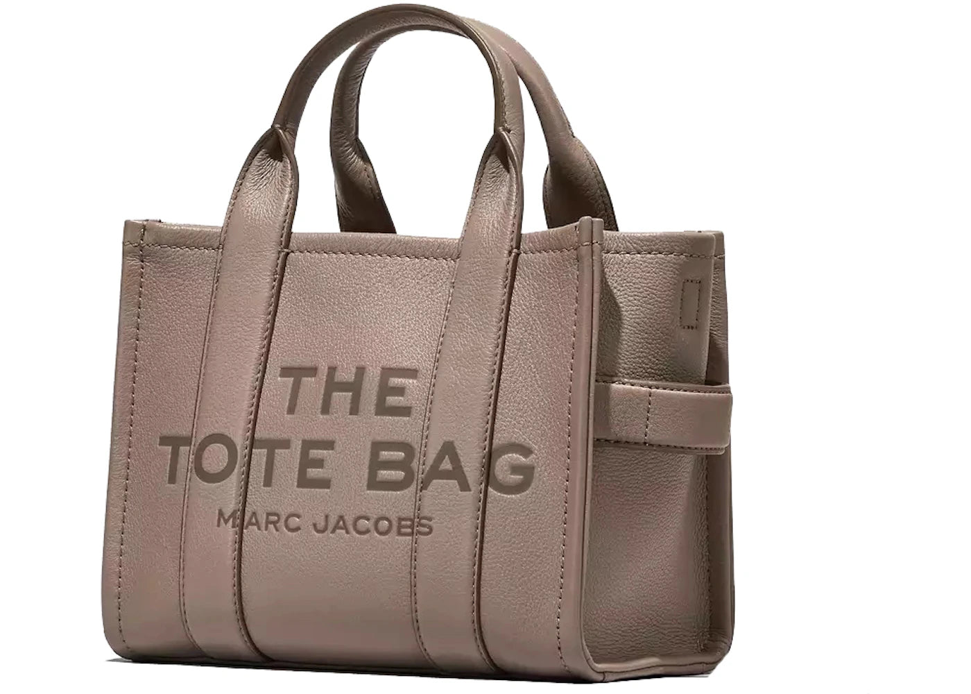 Marc Jacobs The Leather Tote Bag Small Cement - vue secondaire A