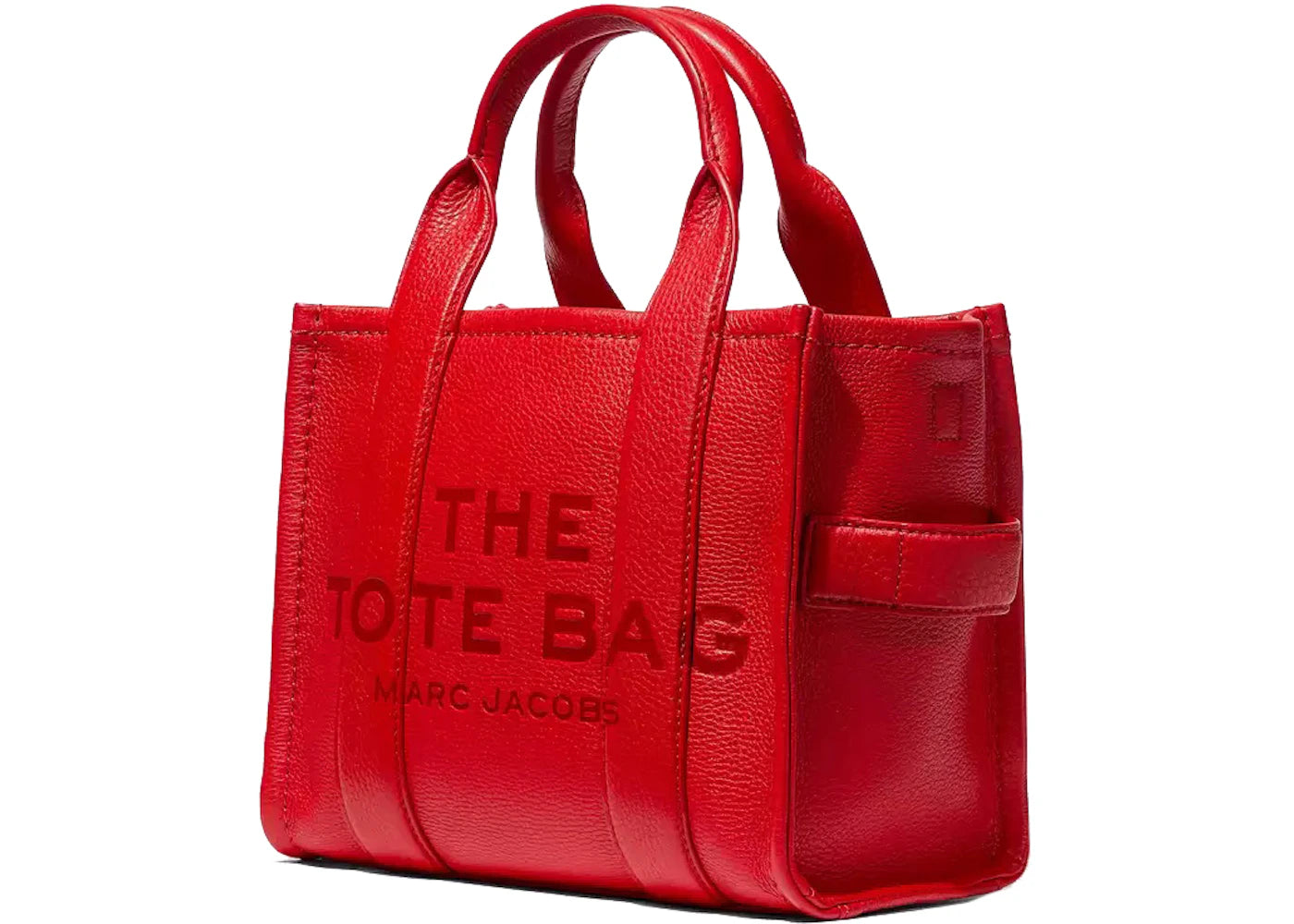 Marc Jacobs The Leather Tote Bag Small True Red - vue secondaire A