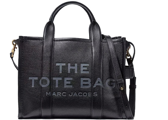 Marc Jacobs The Leather Tote Bag Medium Black sneakers - authentic Marc Jacobs shoes