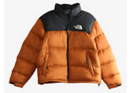 The North Face 1996 Retro Nuptse Jacket Burnt Umber Black - authentic The North Face apparel