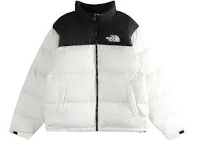 The North Face 1996 Retro Nuptse Jacket White Dune/TNF Black - vue 360