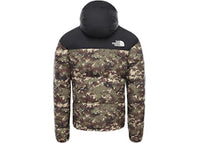 The North Face 1996 Retro Nuptse Packable Jacket Burnt Olive Green UX Digi Camo Print