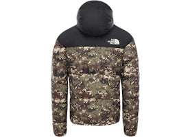 The North Face 1996 Retro Nuptse Packable Jacket Burnt Olive Green UX Digi Camo Print