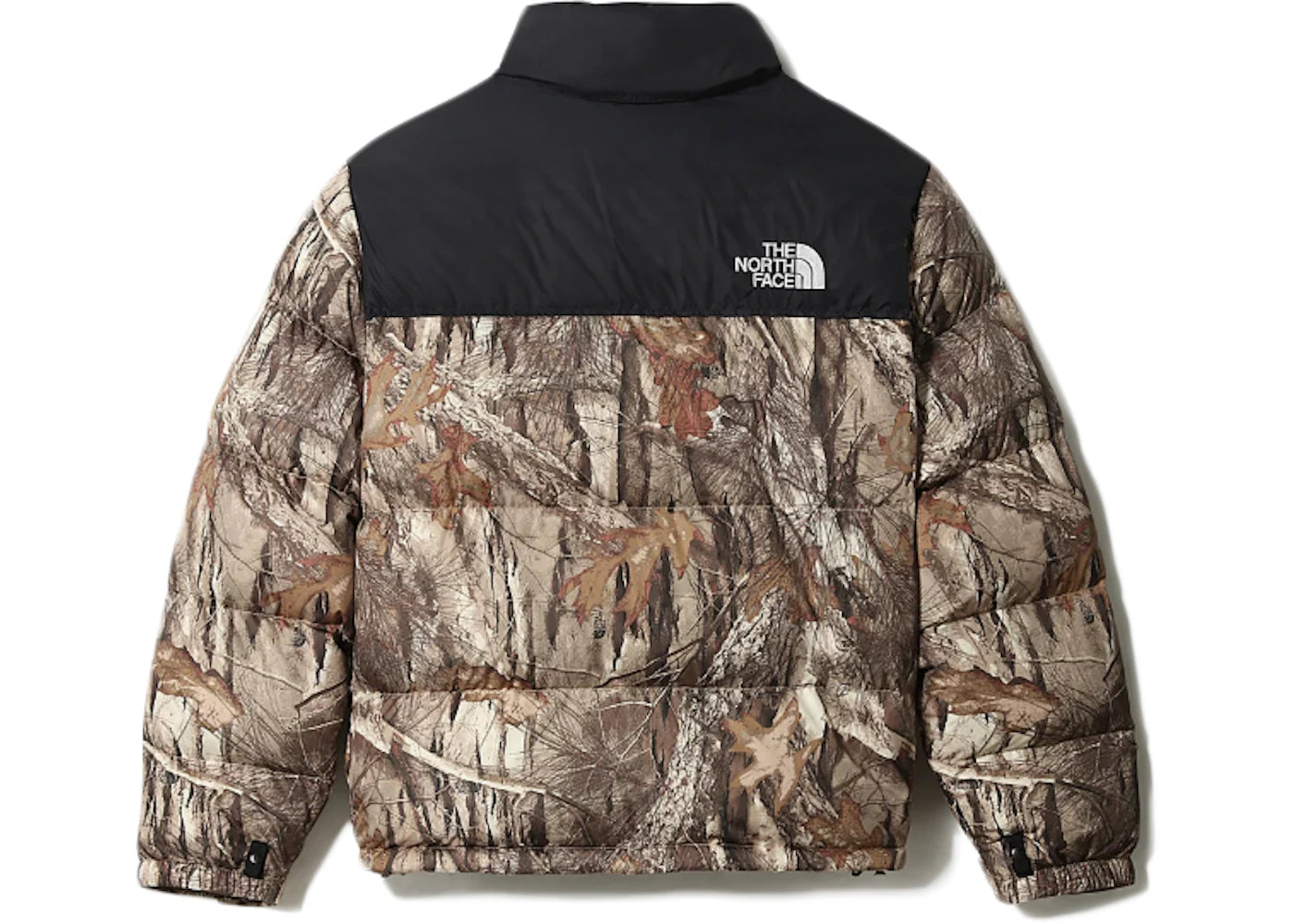The North Face 1996 Retro Nuptse Packable Jacket Kelp Tan Forest Floor Print - vue secondaire B