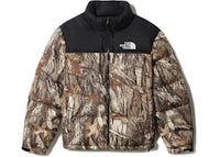 The North Face 1996 Retro Nuptse Packable Jacket Kelp Tan Forest Floor Print