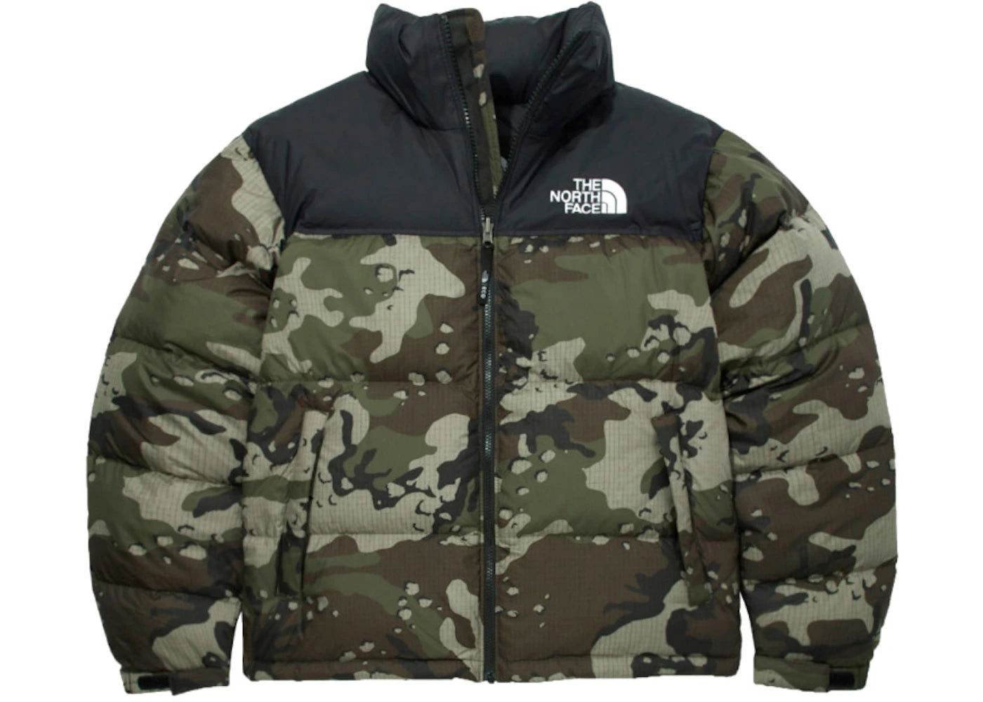 The North Face 1996 Retro Nuptse Packable Jacket Woodland Camo - vue 360