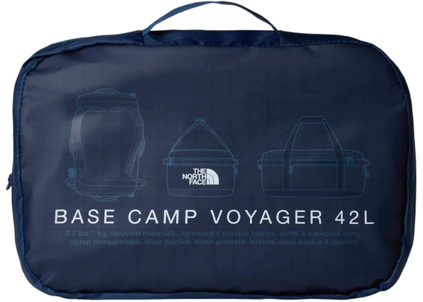 The North Face Base Camp Voyager 42L Duffle Blue/Black - vue secondaire B