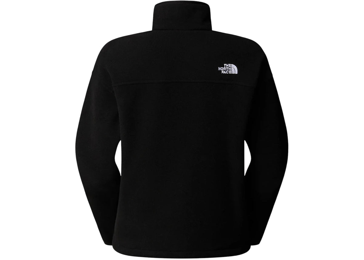 The North Face Glacier Fleece 1/2 Zip Short Hoodie Black - vue secondaire B