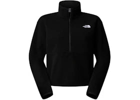 The North Face Glacier Fleece 1/2 Zip Short Hoodie Black