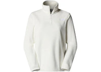 The North Face Women's Glacier Fleece 1/4 Zip Hoodie White Dune