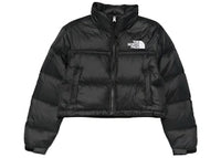 The North Face Nuptse Short Jacket Black Black Red