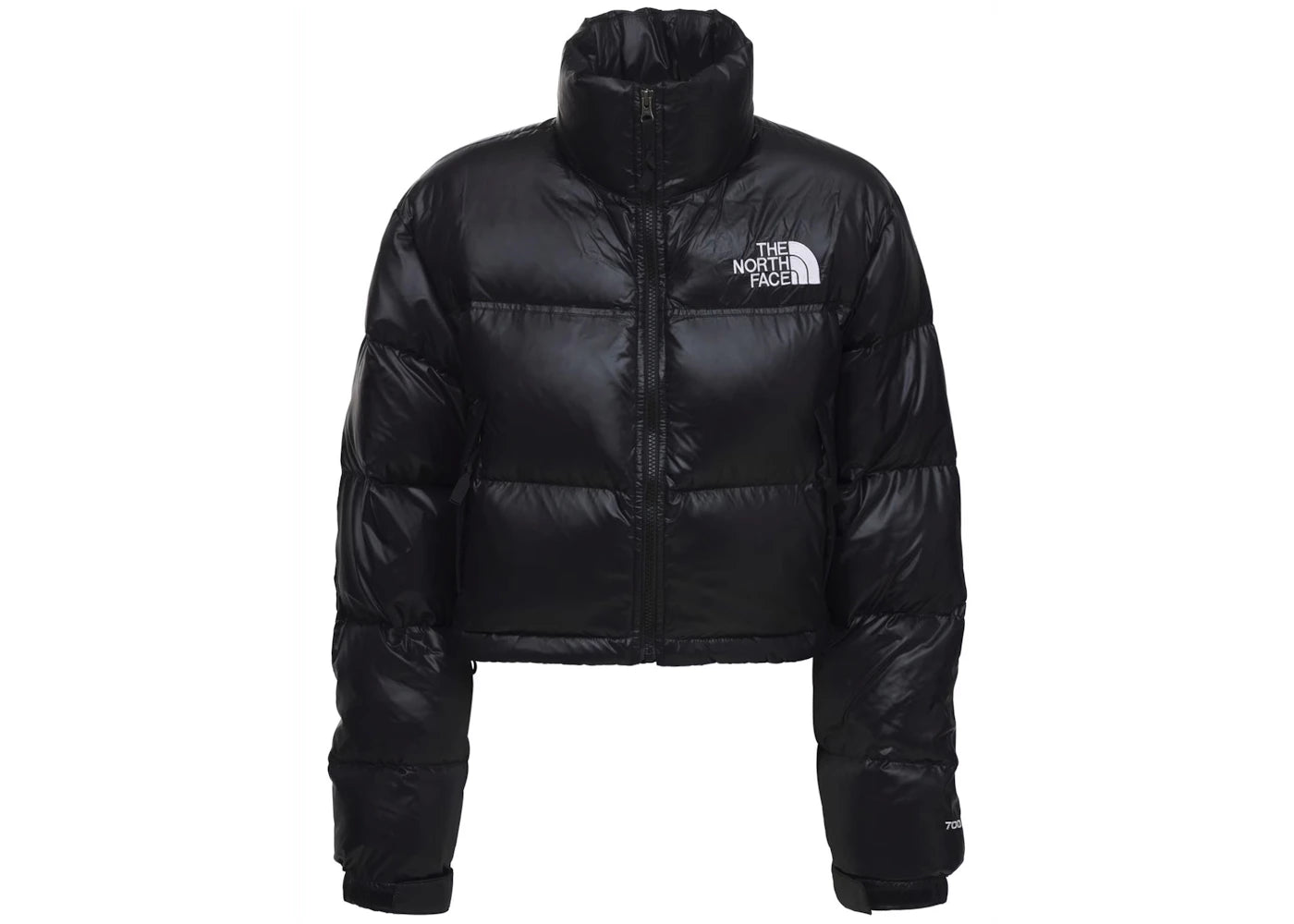 The North Face Womens Nuptse 700 Fill Short Jacket TNF Black - vue 360