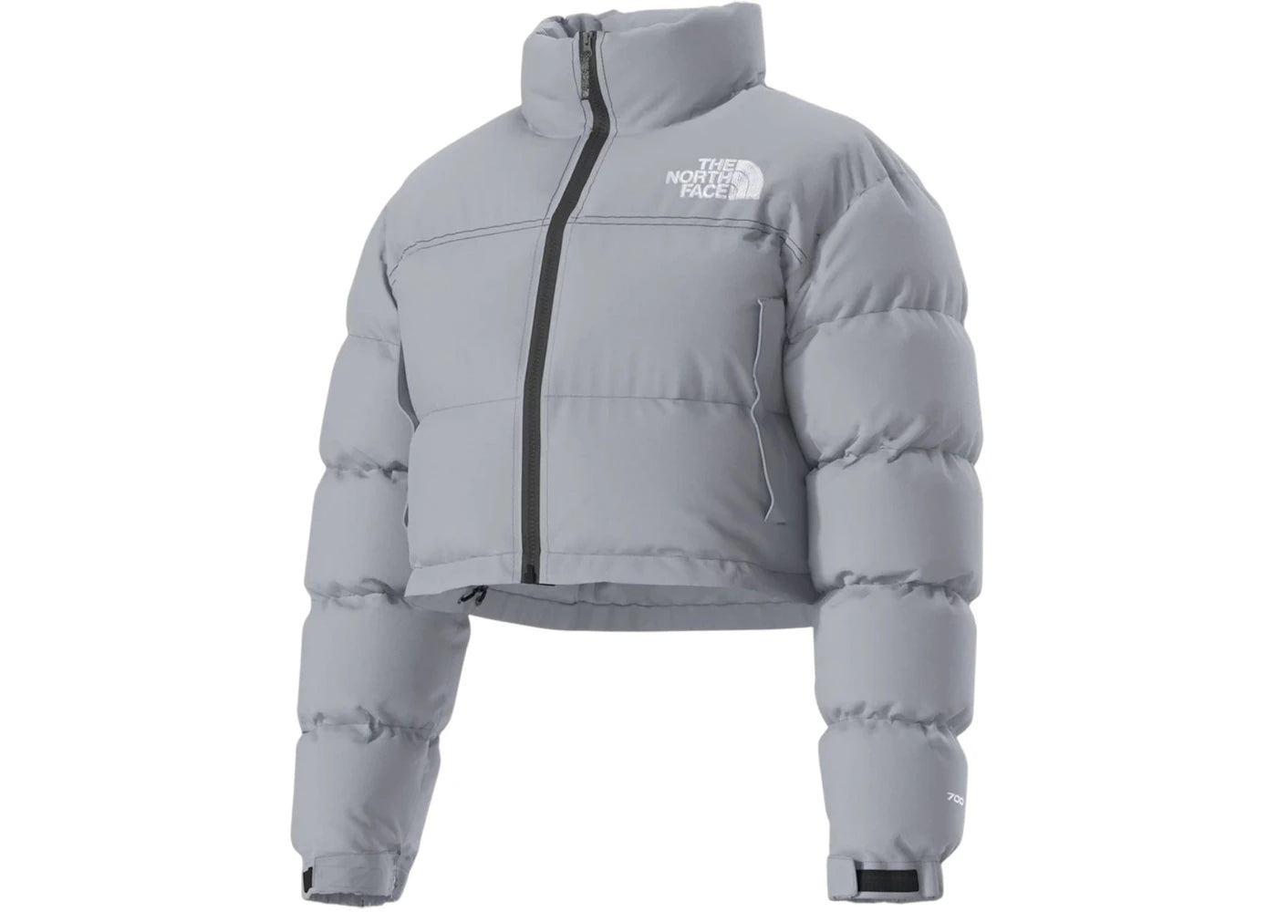 The North Face Women's Nuptse Short Jacket Blue Flax - vue secondaire B