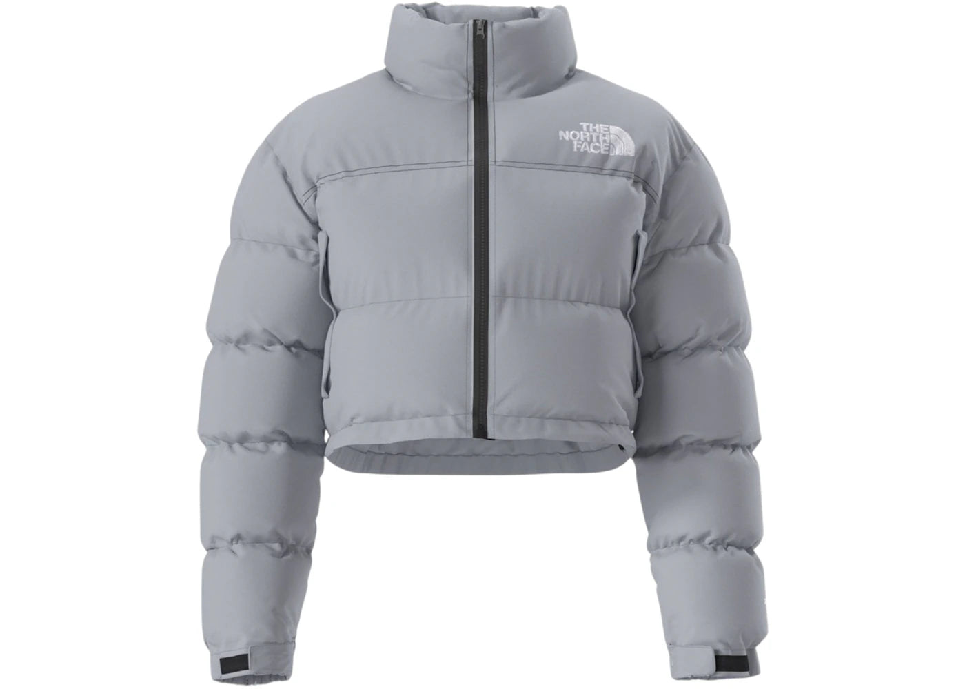 The North Face Women's Nuptse Short Jacket Blue Flax - vue 360