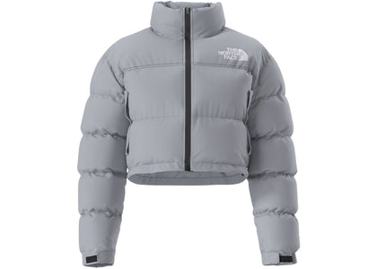 The North Face Women's Nuptse Short Jacket Blue Flax - authentic The North Face apparel