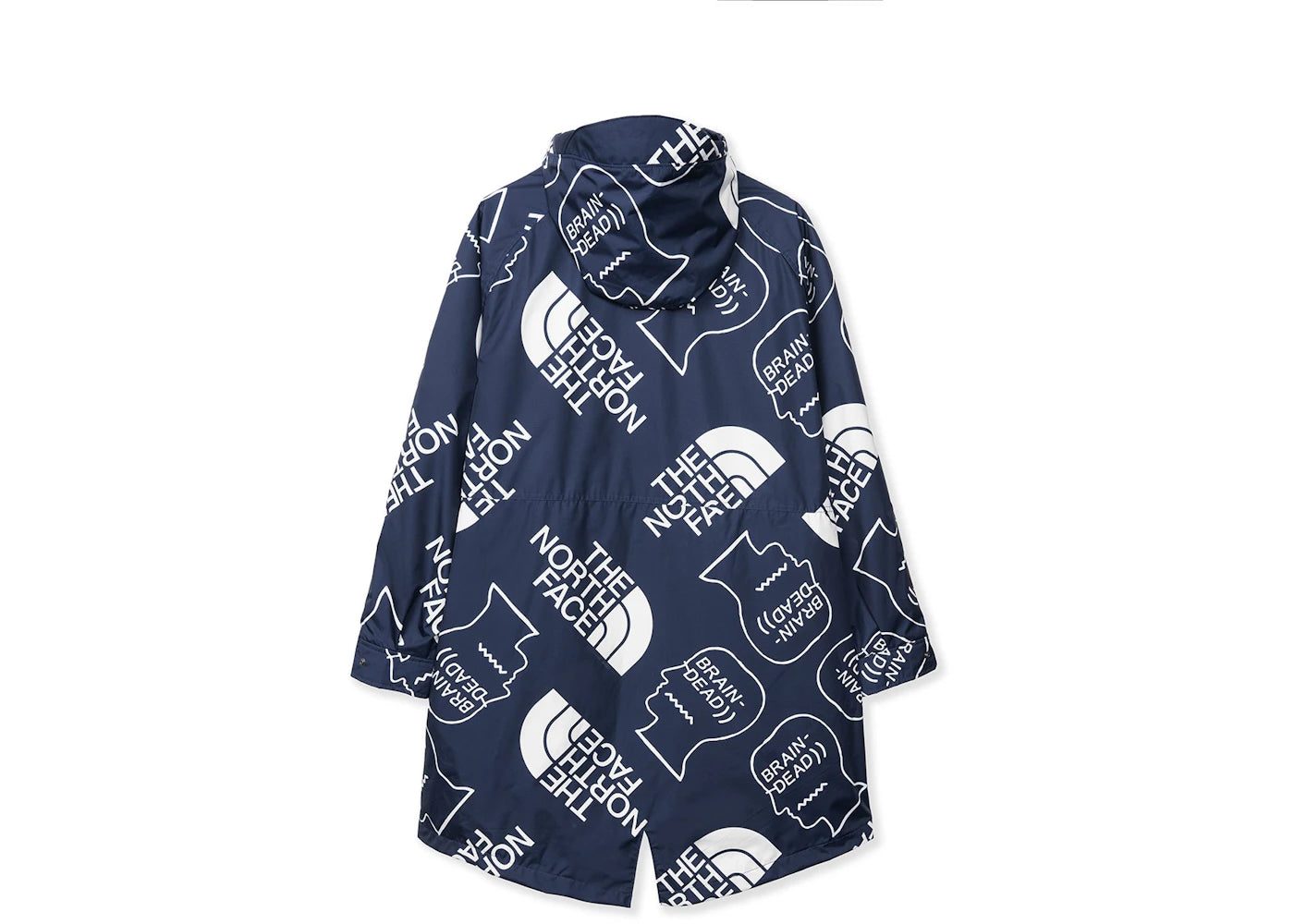 The North Face x Brain Dead 76 Oversized Mountain Parka Navy - vue secondaire B