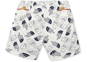The North Face x Brain Dead Baggy Climber Short Vintage White - vue 360