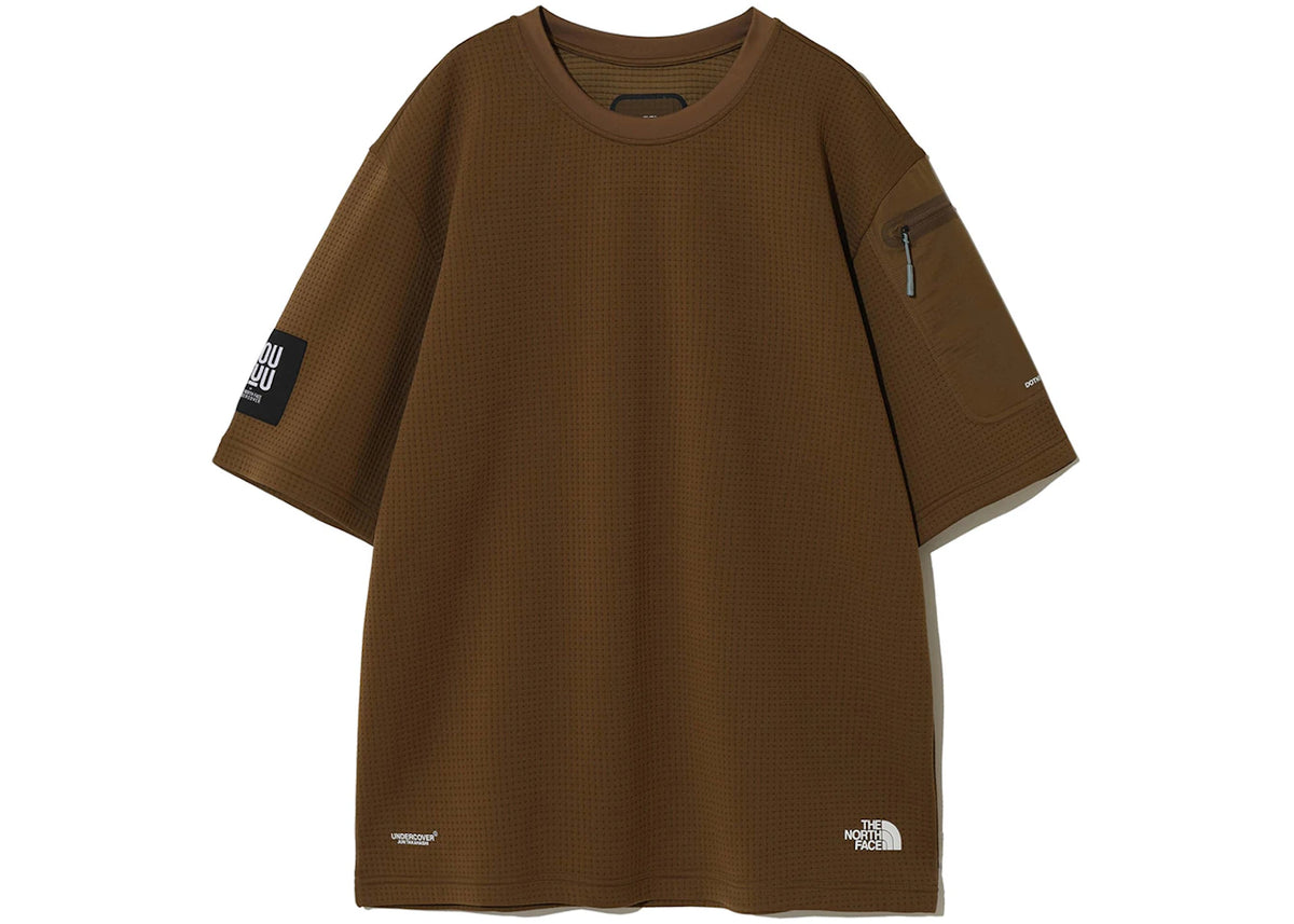 The North Face x Undercover Soukuu Dotknit T-Shirt Sepia Brown - vue 360