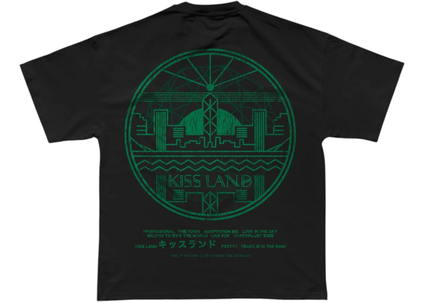 The Weeknd Kiss Land T-shirt Black - vue secondaire A