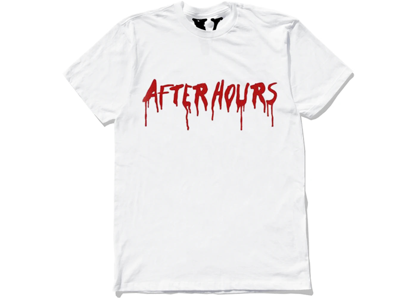 The Weeknd x Vlone After Hours Blood Drip Tee White - vue 360