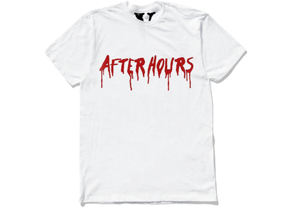 The Weeknd x Vlone After Hours Blood Drip Tee White - authentic The Weeknd product