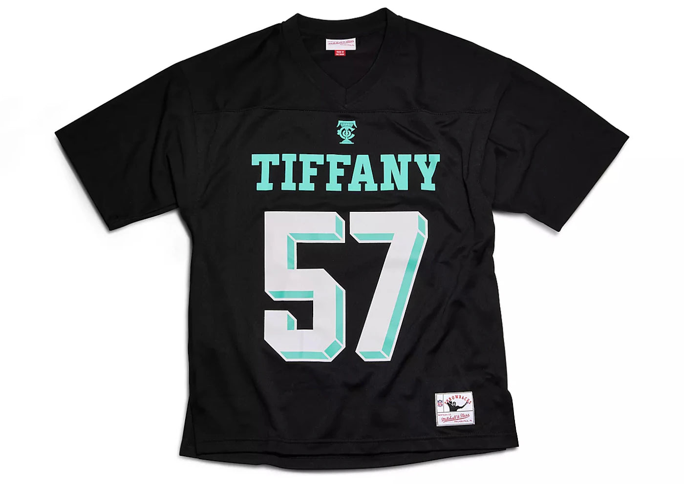 Tiffany & Co. x NFL x Mitchell & Ness Football Jersey Black/Tiffany Blue - vue secondaire A