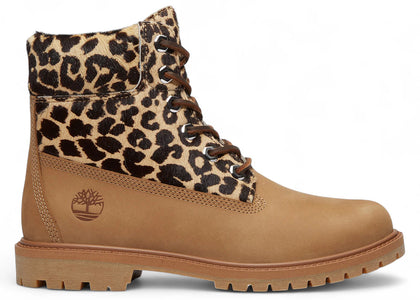 Timberland 6" Premium Boot Leopard Print Beige Nubuck (Women's) - sneakers view 2