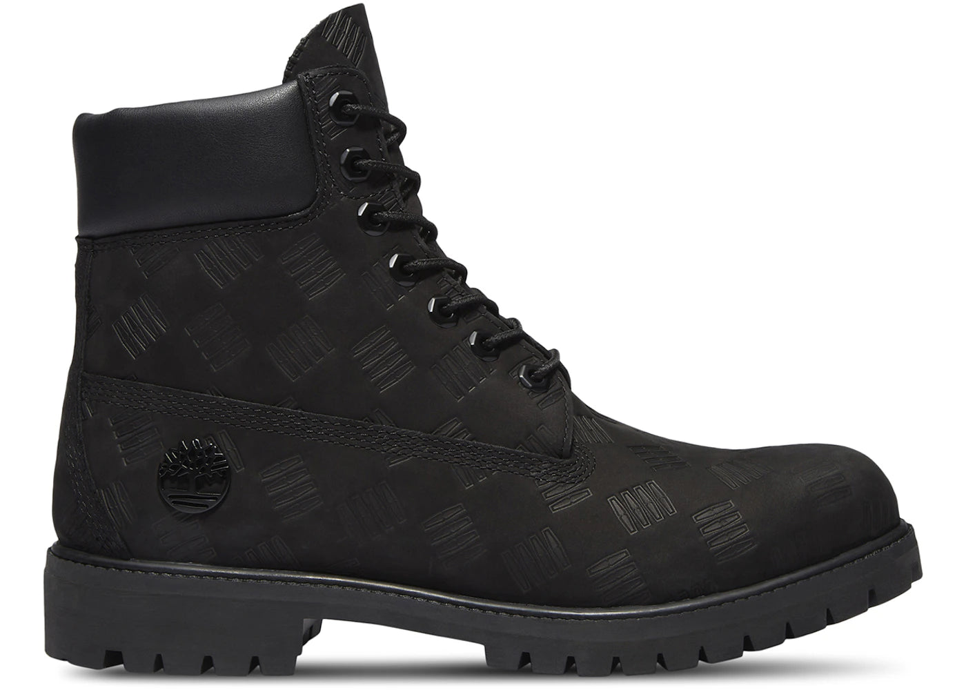 Timberland 6" Premium Waterproof Boot Black Debossed Print - vue 360