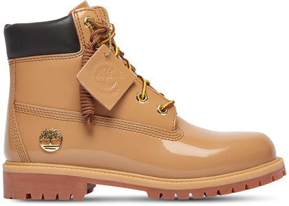 Timberland 6" Premium Waterproof Patent Boots Finch Wheat (GS)