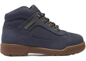 Timberland Field Boot Mid Lace Up Dark Blue Nubuck (GS) - vue 360