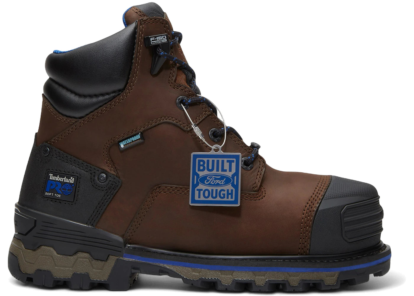 Timberland PRO Boondock 6" Waterproof Work Boot Ford Brown Blue - vue secondaire A