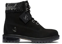 Timberland x Jimmy Choo 6" Boots Black Crystal Collar