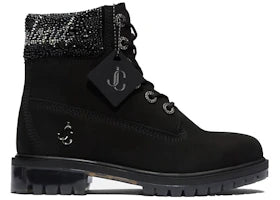 Timberland x Jimmy Choo 6" Boots Black Crystal Collar