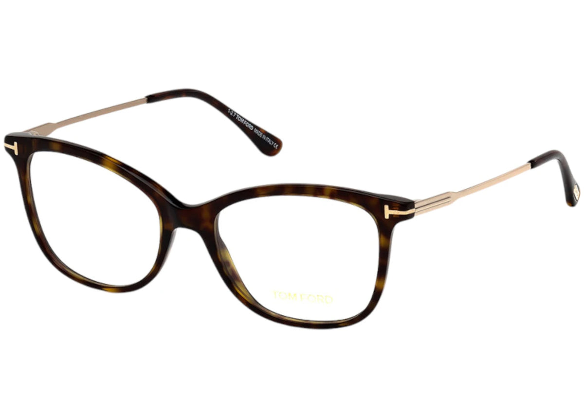 Tom Ford Cat Eye Eyeglasses Havana (FT5510 052) - vue secondaire A