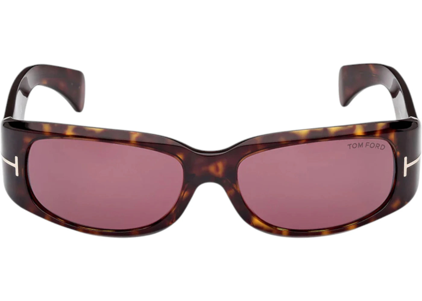 Tom Ford Rectangle Sunglasses Havana (FT1064 52S) - vue secondaire B