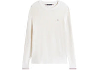 Tommy Hilfiger Rib Crewneck Neck Sweater Ivory