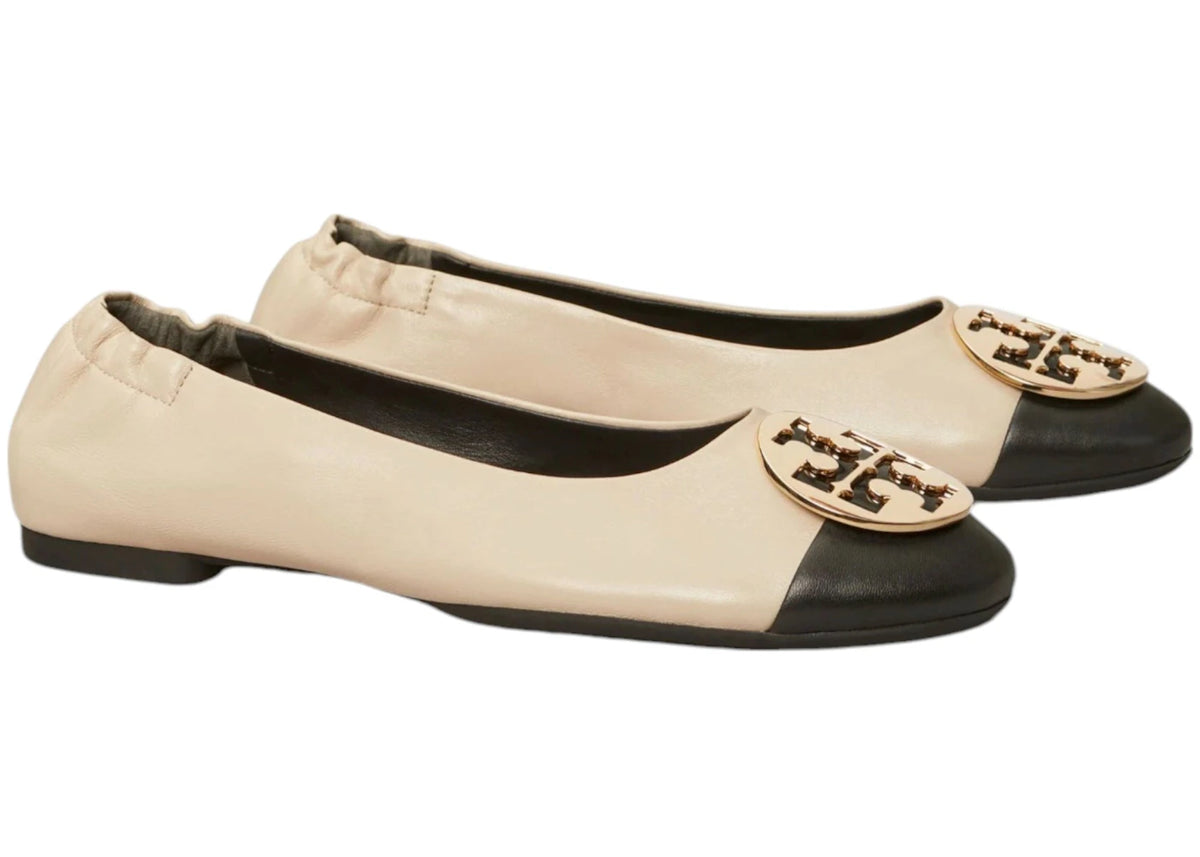 Tory Burch Claire Cap-Toe Ballet Black (Women's) - vue secondaire B
