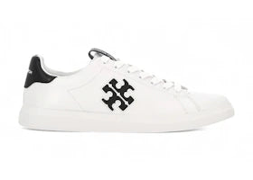 Tory Burch Double T Howell Court Sneaker Titanium White/Black (Women's) - vue 360