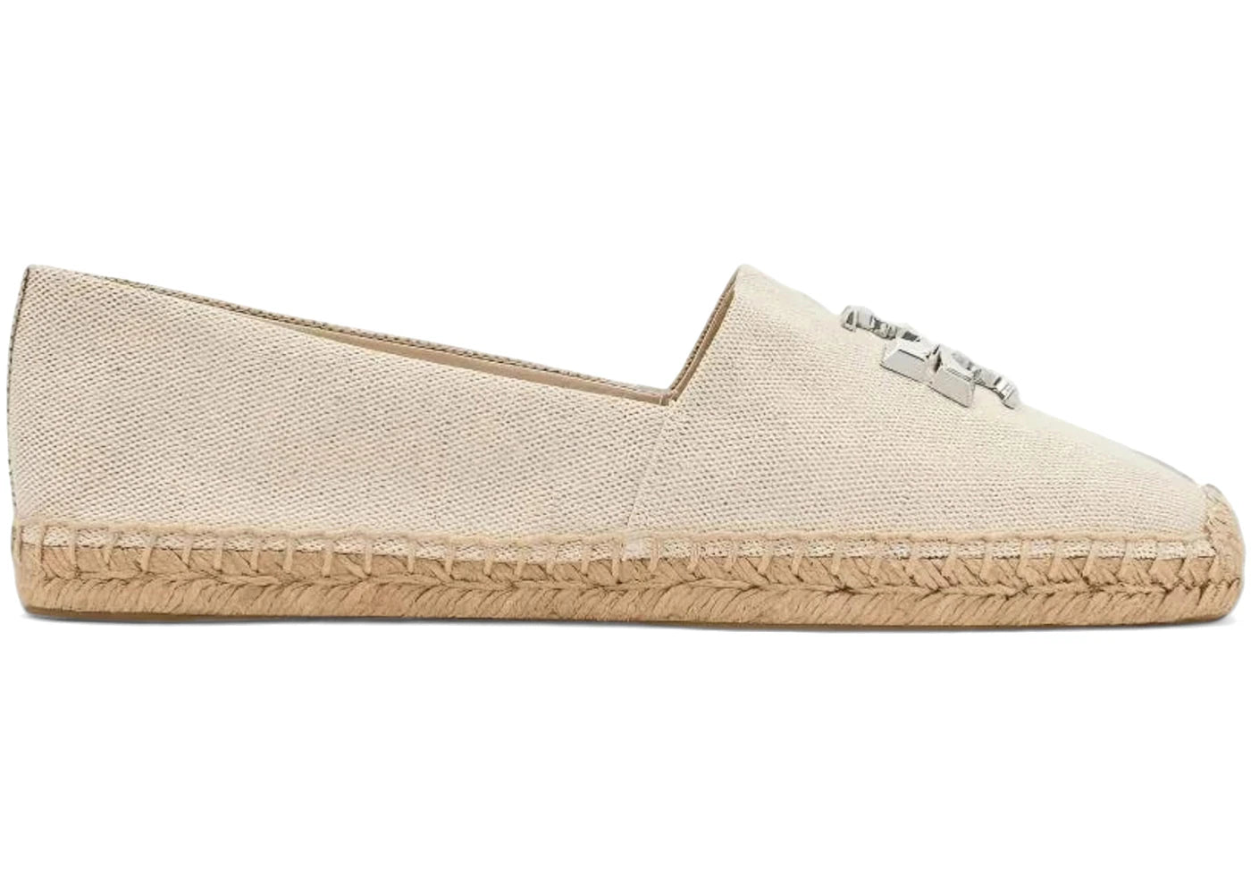 Tory Burch Eleanor Espadrille New Cream Silver (Women's) - vue secondaire A