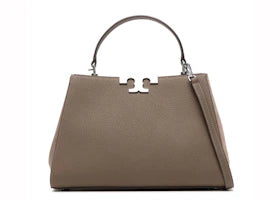 Tory Burch Eleanor Leather Satchel Wild Mushrooms - vue 360