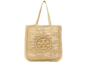 Tory Burch Ella Hand-Crocheted Tote Natural - vue 360