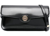 Tory Burch Robinson Spazzolato Rectangular Shoulder Bag Black