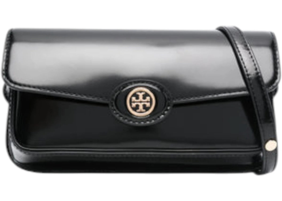 Tory Burch Robinson Spazzolato Rectangular Shoulder Bag Black - vue secondaire A