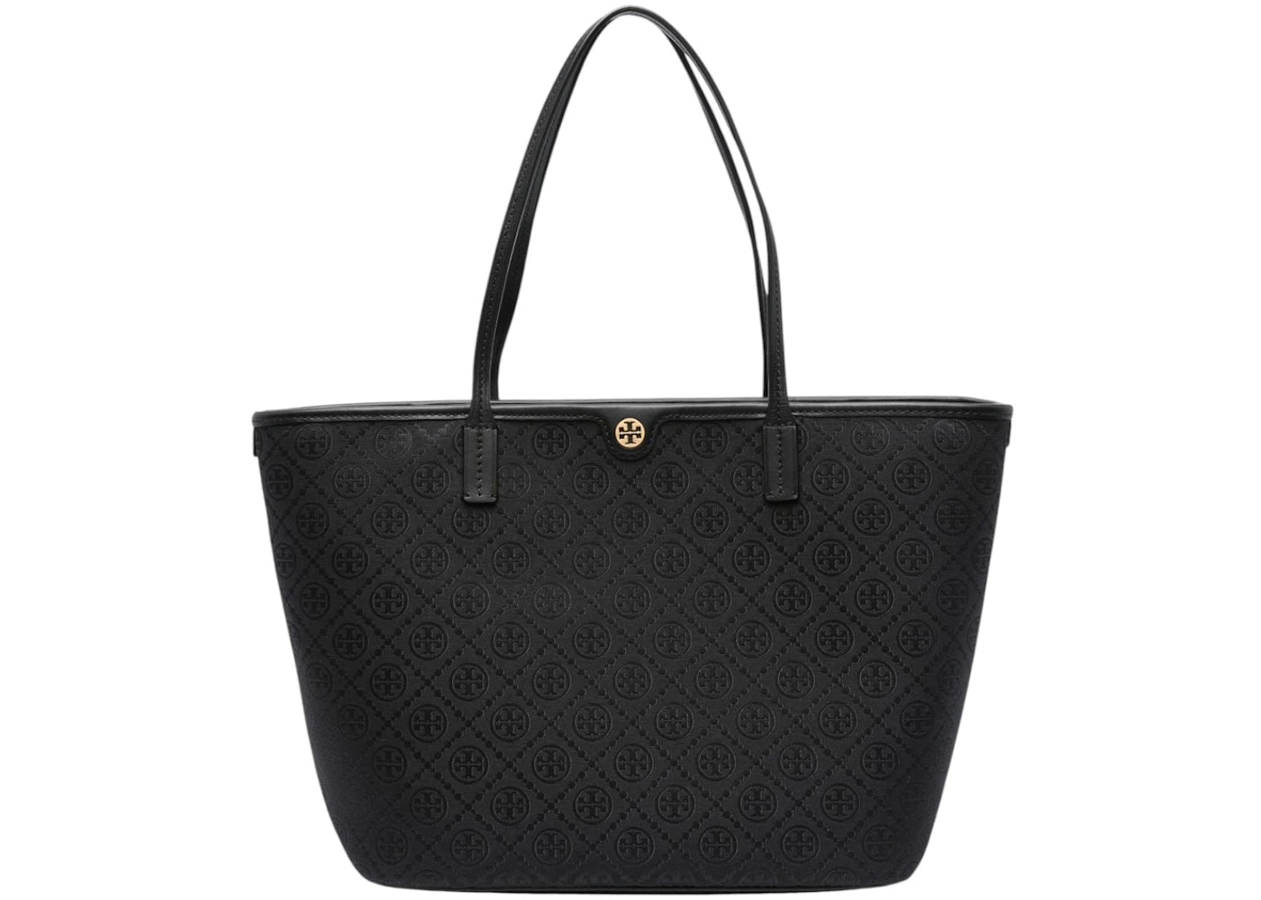 Tory Burch T Monogram Zip Tote Black - vue secondaire A