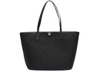 Tory Burch T Monogram Zip Tote Black